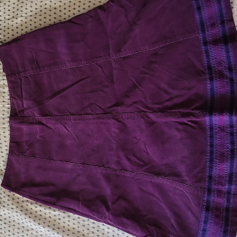 Boden Rich Purple Corduroy Skirt